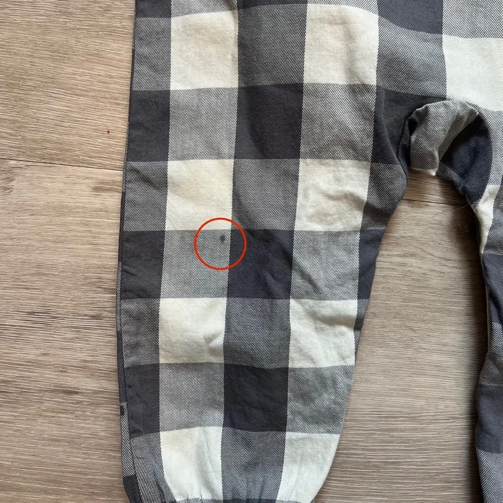 NWT Carter's Plaid Jumpsuit - Gray and White